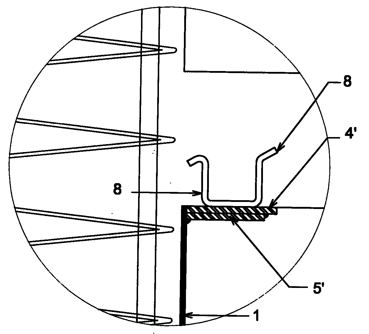 Composite anti-explosion post of reinforced concrete with encased steel plate and construction method thereof