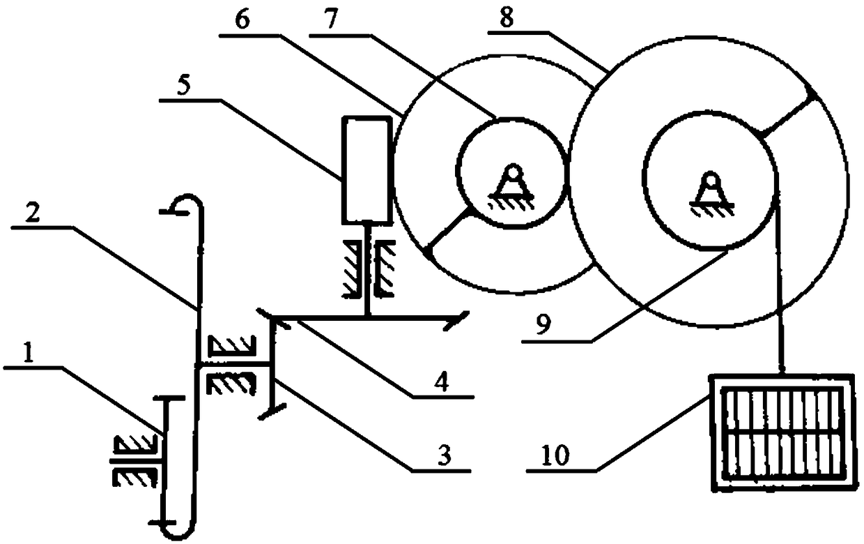 Point and line engaged worm lifting mechanism