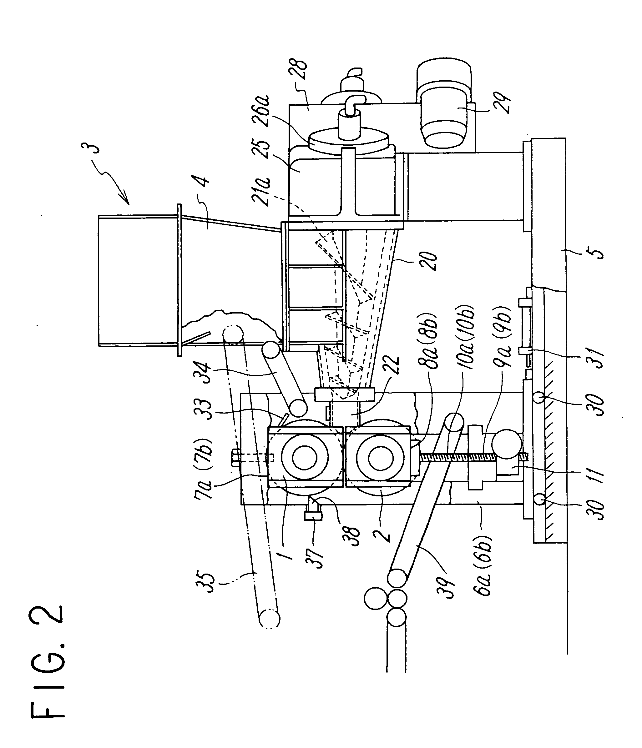 Rubber kneading machine