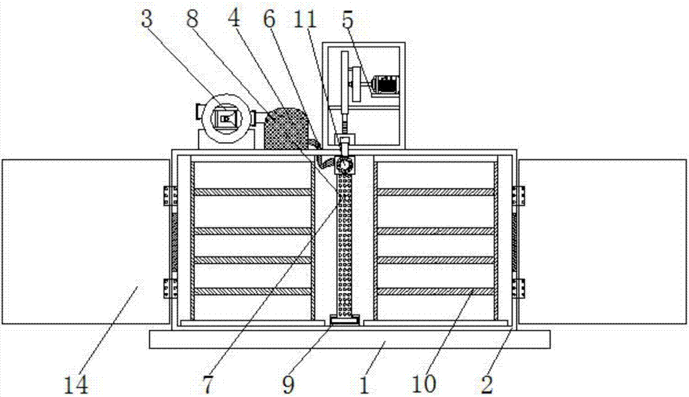 Drying device for textiles