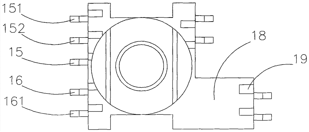 An ultra-thin planar transformer skeleton