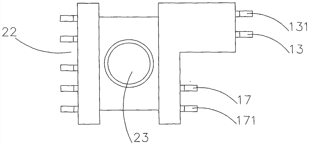 An ultra-thin planar transformer skeleton