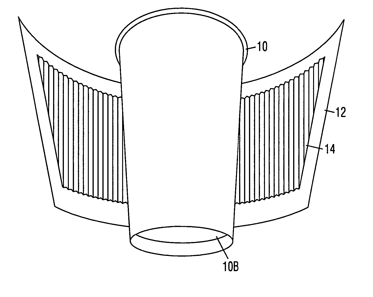 Insulating cup wrapper and insulated container formed with wrapper