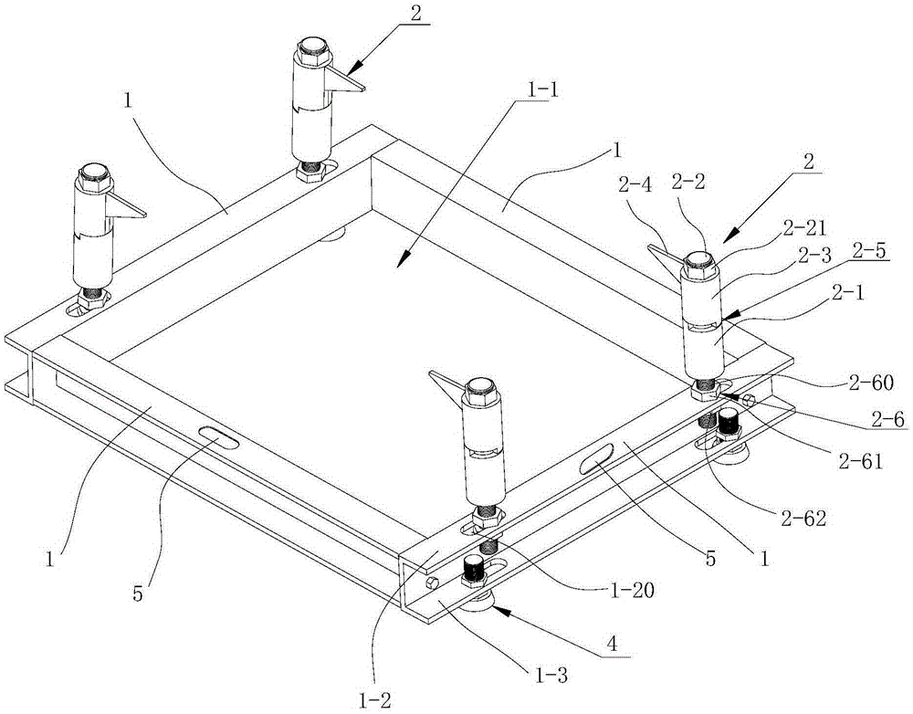 A large bridge bearing grouting formwork