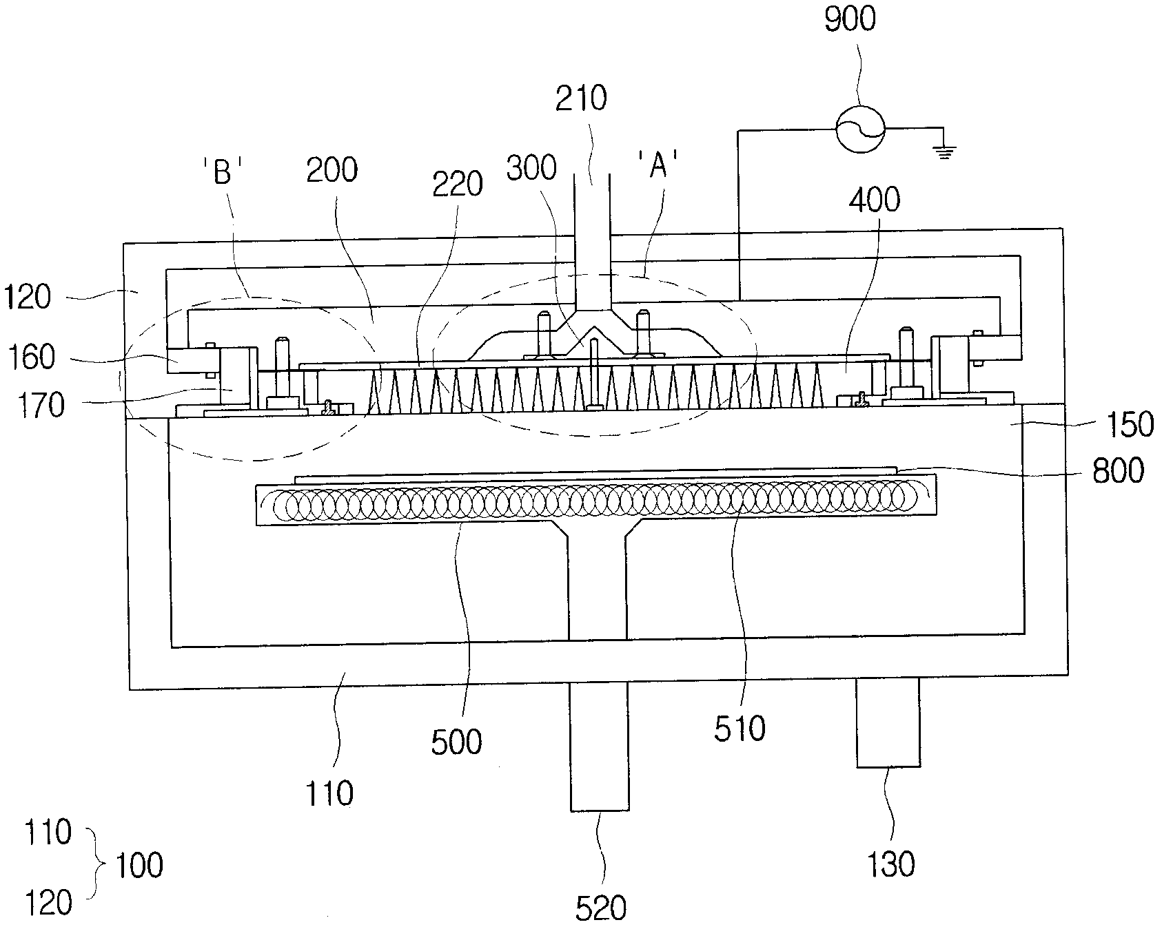 Chemical vapor deposition device