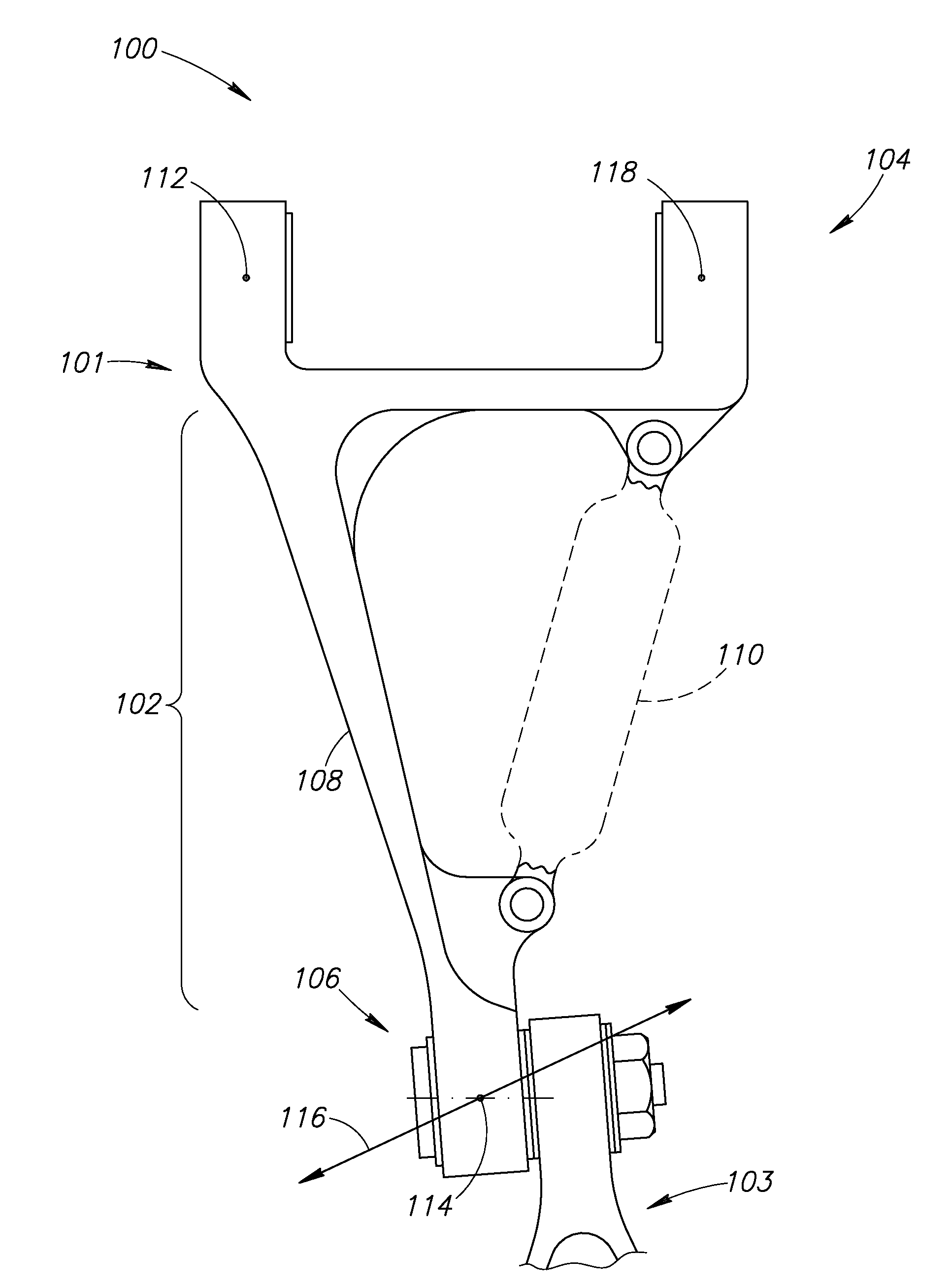 Torque link with shimmy damper