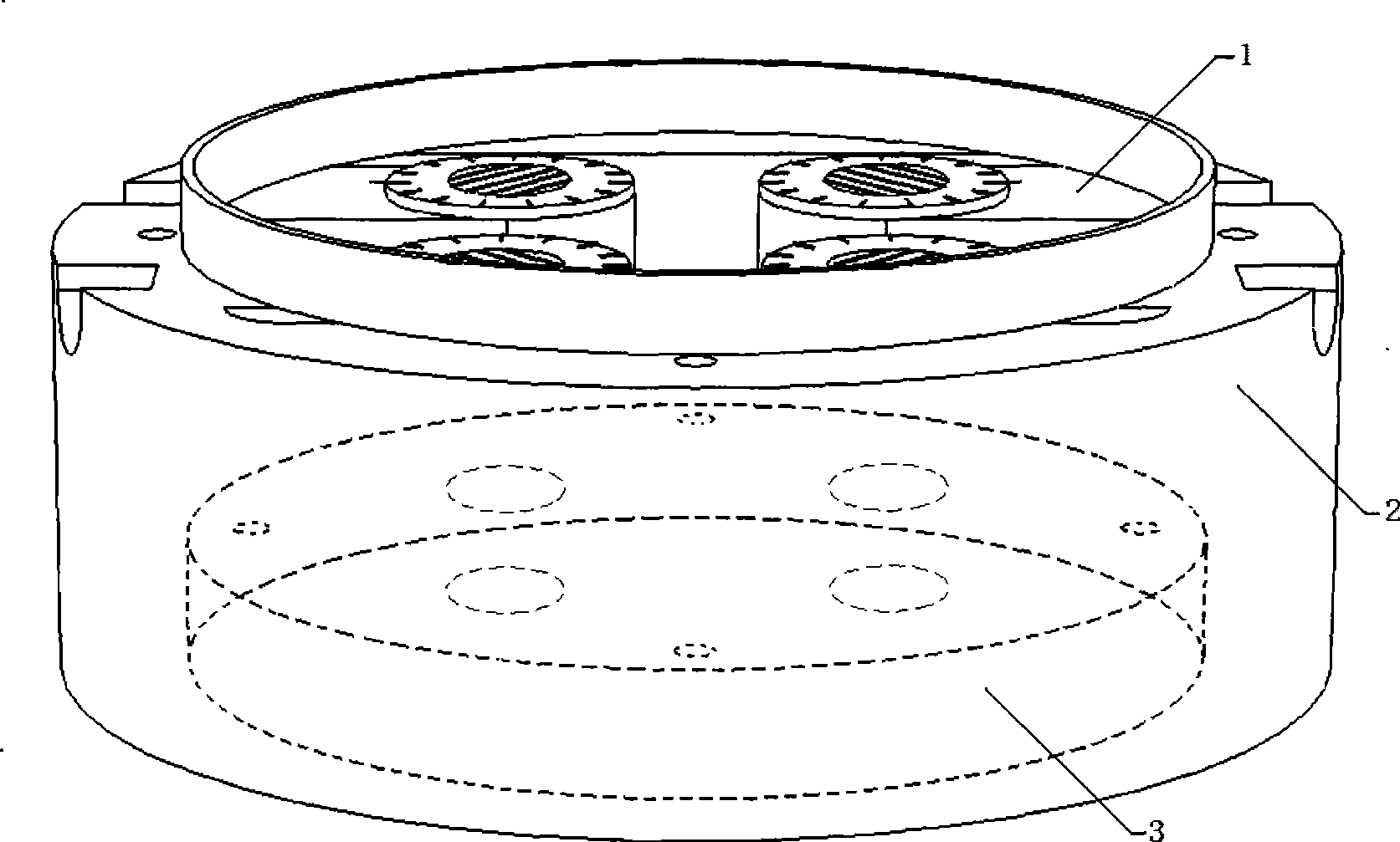 Plane four-channel atmosphere polarization information detection sensor