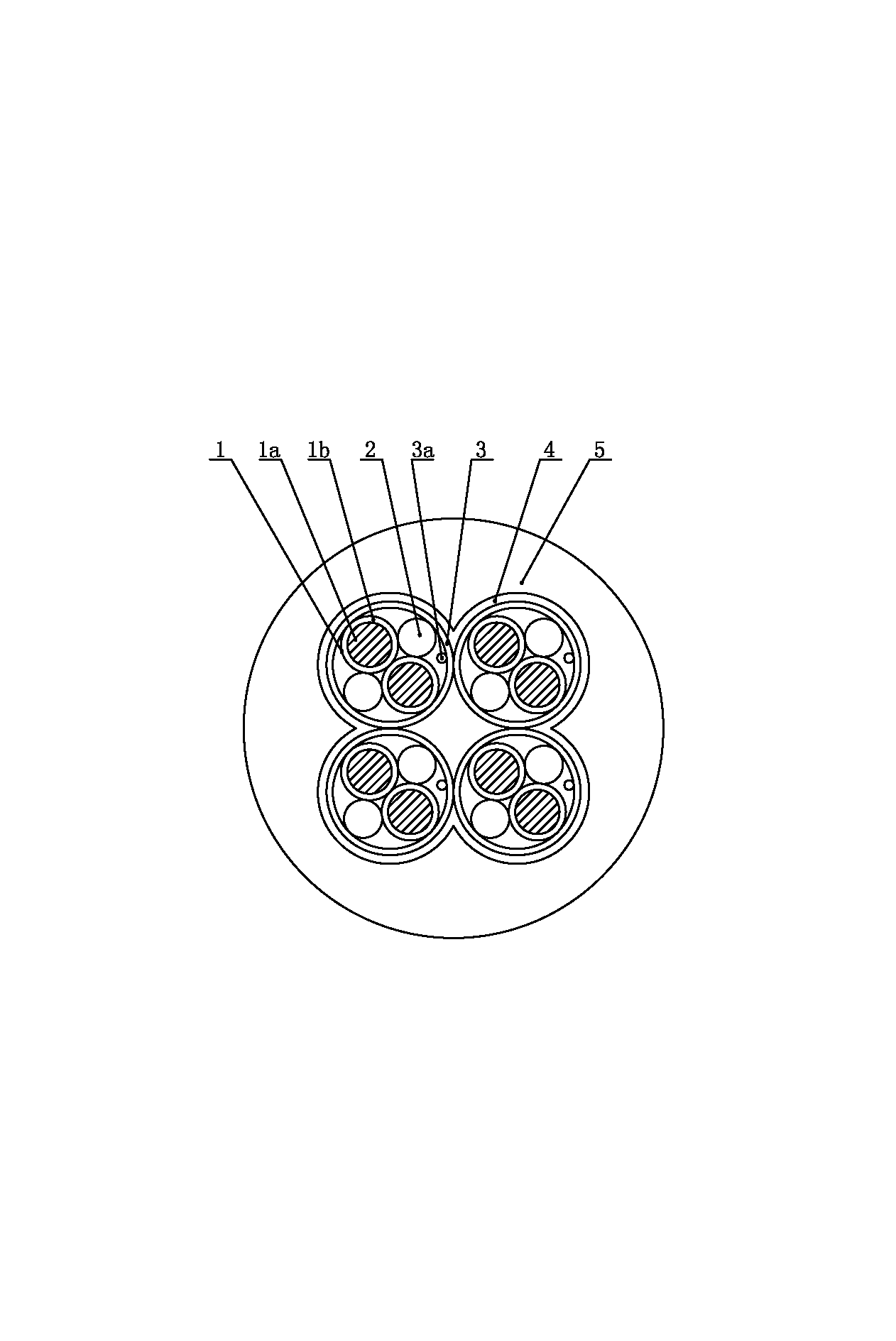 Salt corrosion and torsion resisting type shielding telecommunication cable used for ocean wind power and manufacturing method thereof