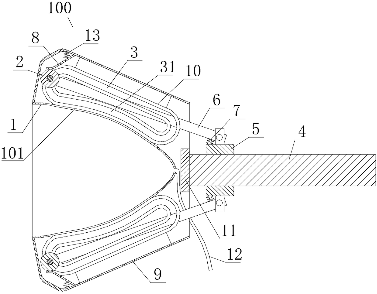 Breast dredging structure