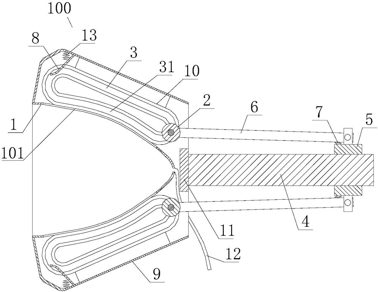 Breast dredging structure