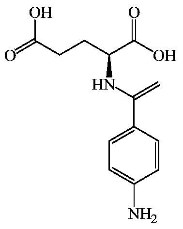 A kind of preparation method of n-p-aminobenzoyl-l-glutamic acid