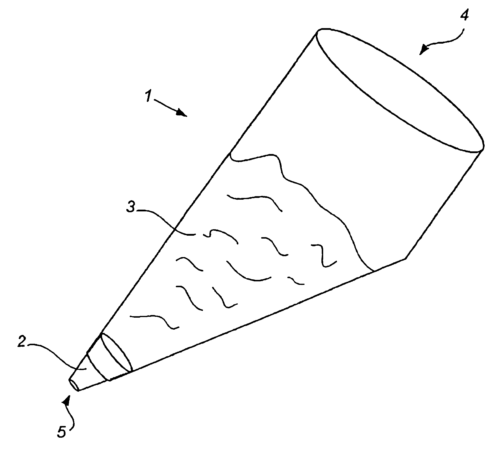 Piping bag, blank for manufacturing a piping bag and method of manufacturing a piping bag