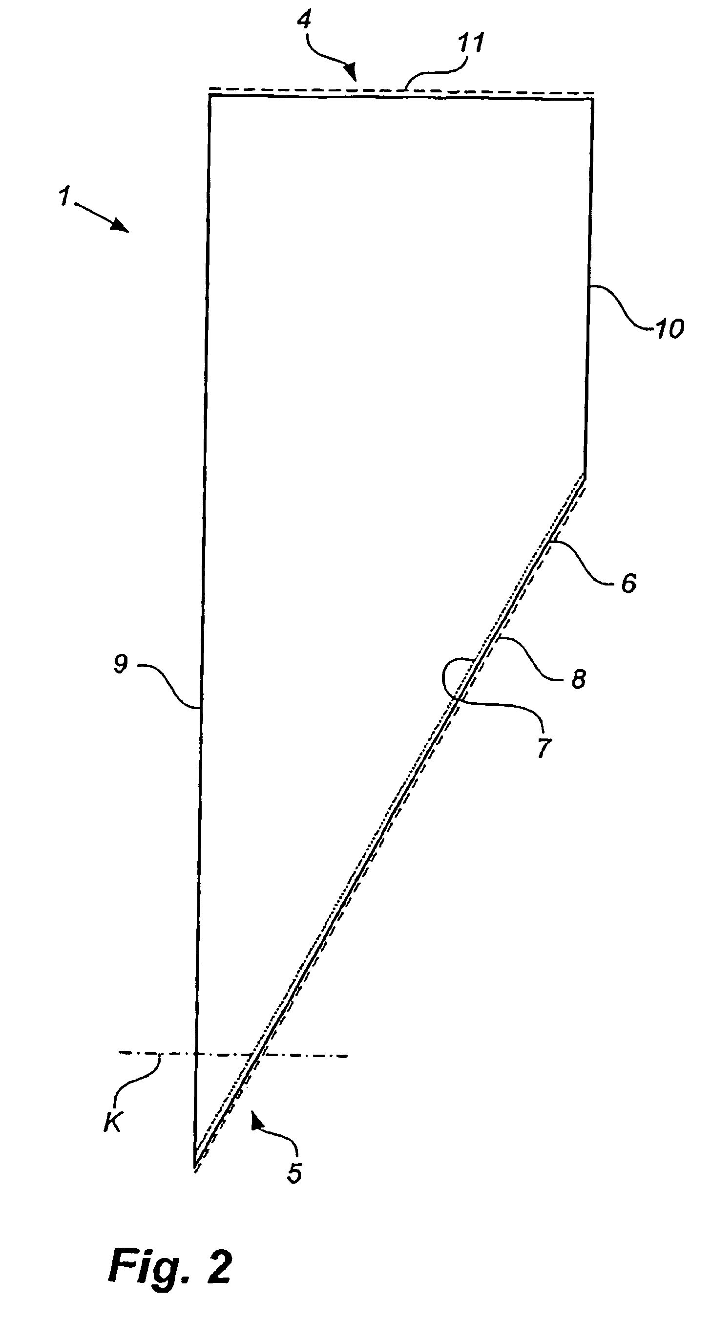 Piping bag, blank for manufacturing a piping bag and method of manufacturing a piping bag