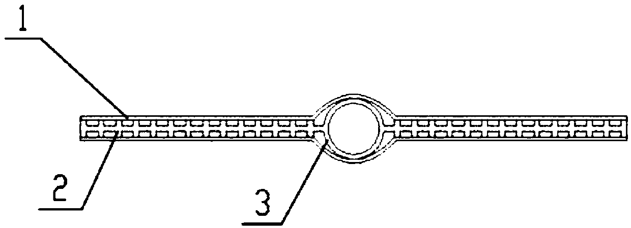 Hot-melting bonding guide pipe type plastic drainage plate