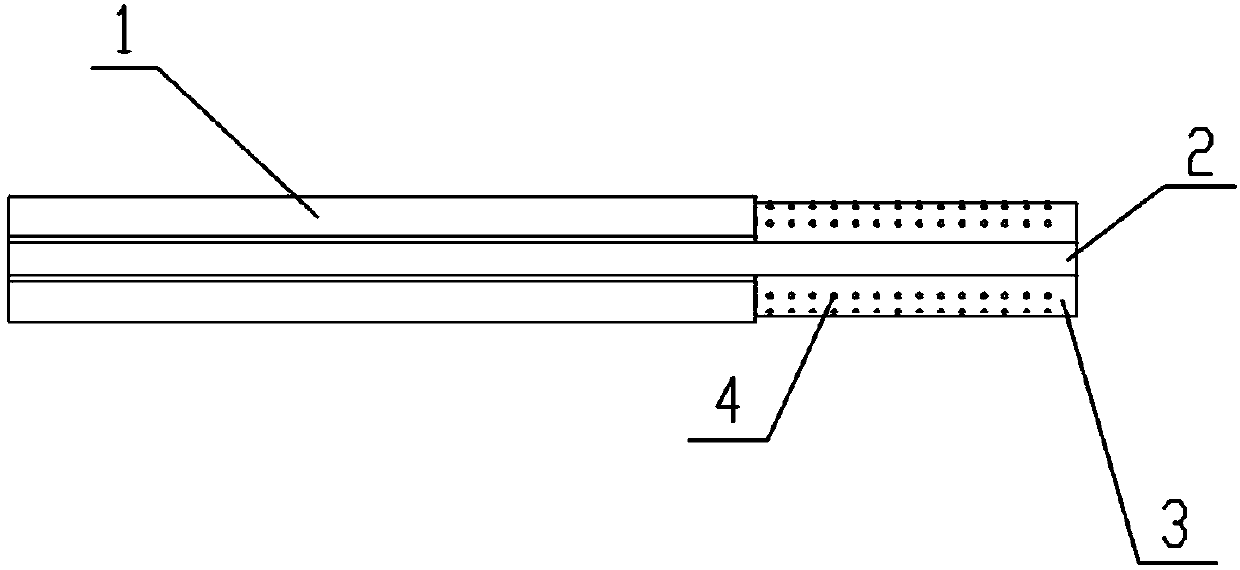 Hot-melting bonding guide pipe type plastic drainage plate