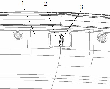 Back door interior trimming panel assembly and vehicle