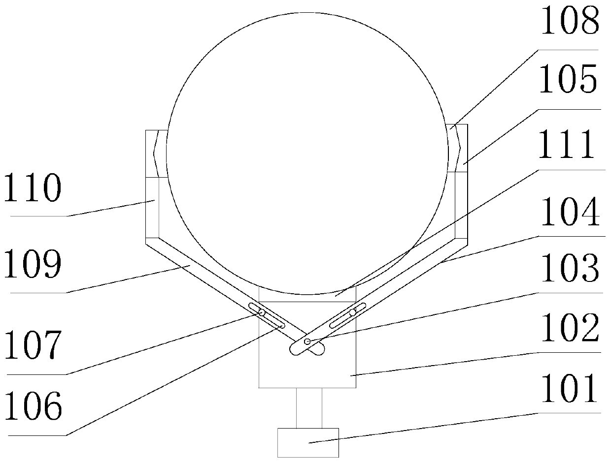 Automatic paint spraying device of pier