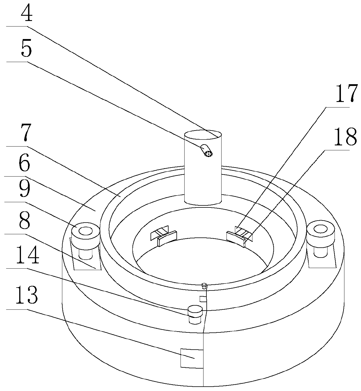 Automatic paint spraying device of pier