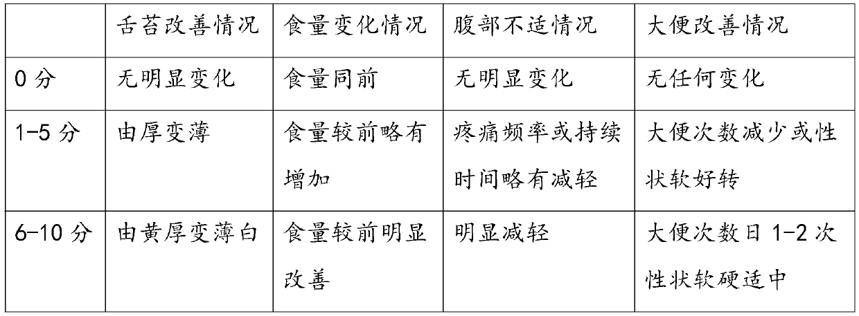 Traditional Chinese medicine composition for strengthening spleen and removing food retention, patch and preparation method