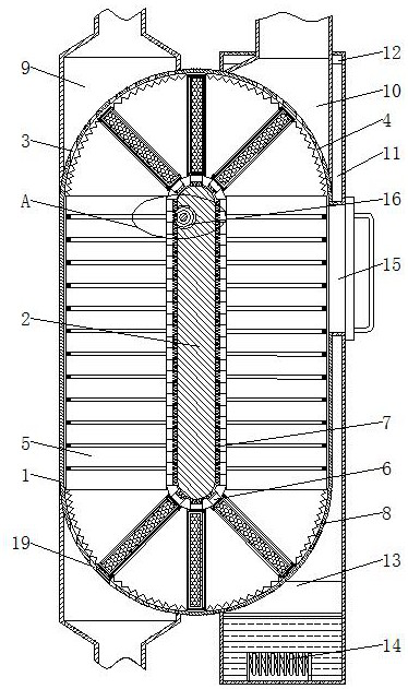 Circulating drying machine for compressed air