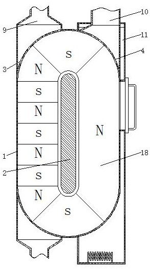 Circulating drying machine for compressed air