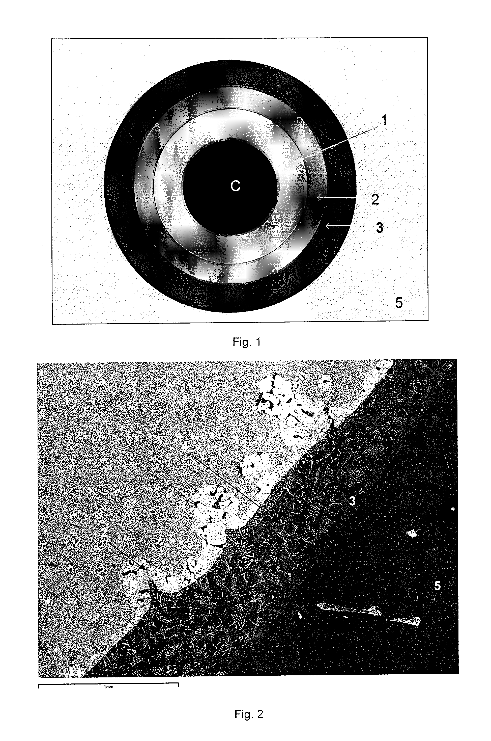 Wearing element with enhanced wear resistance