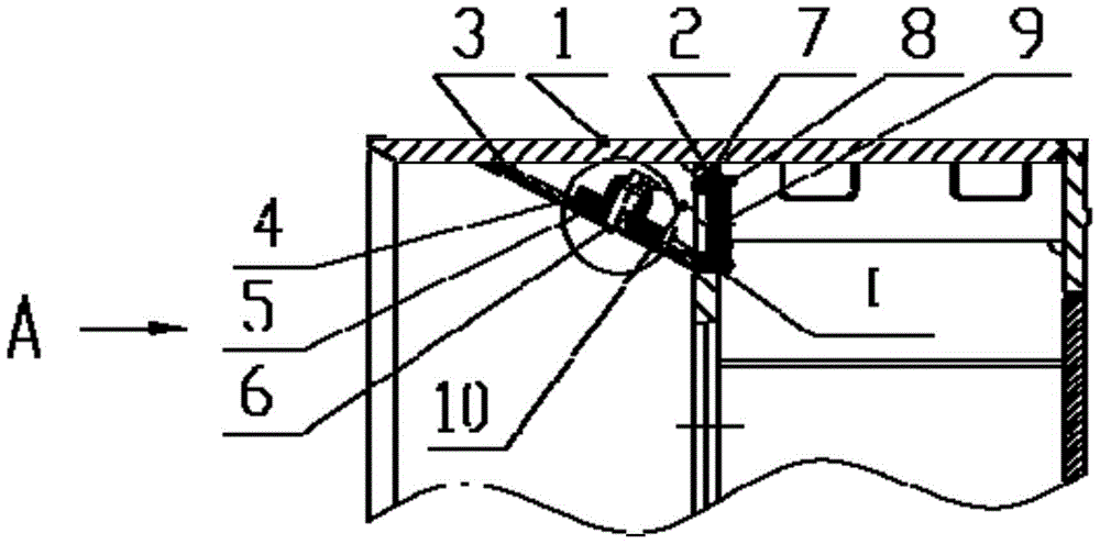 A device for judging whether the earth pressure balance shield earth bin is full