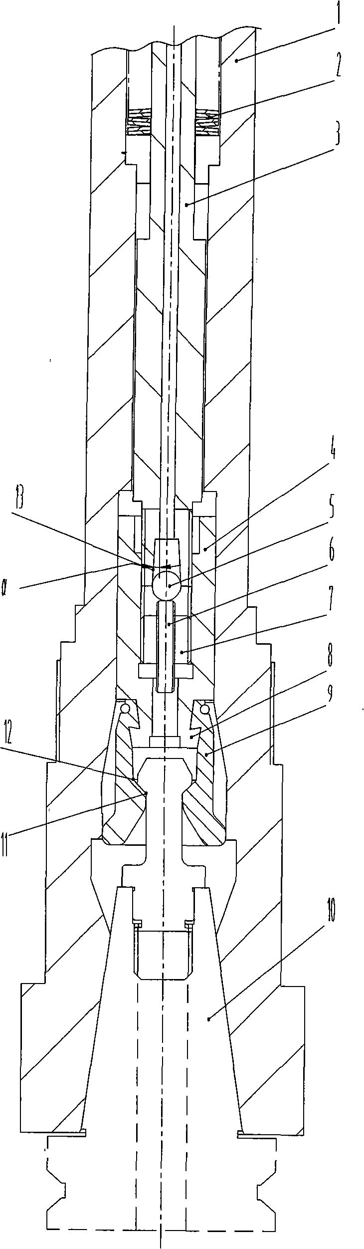 Anti-loose mechanism for locking knife tool used in cutting machine