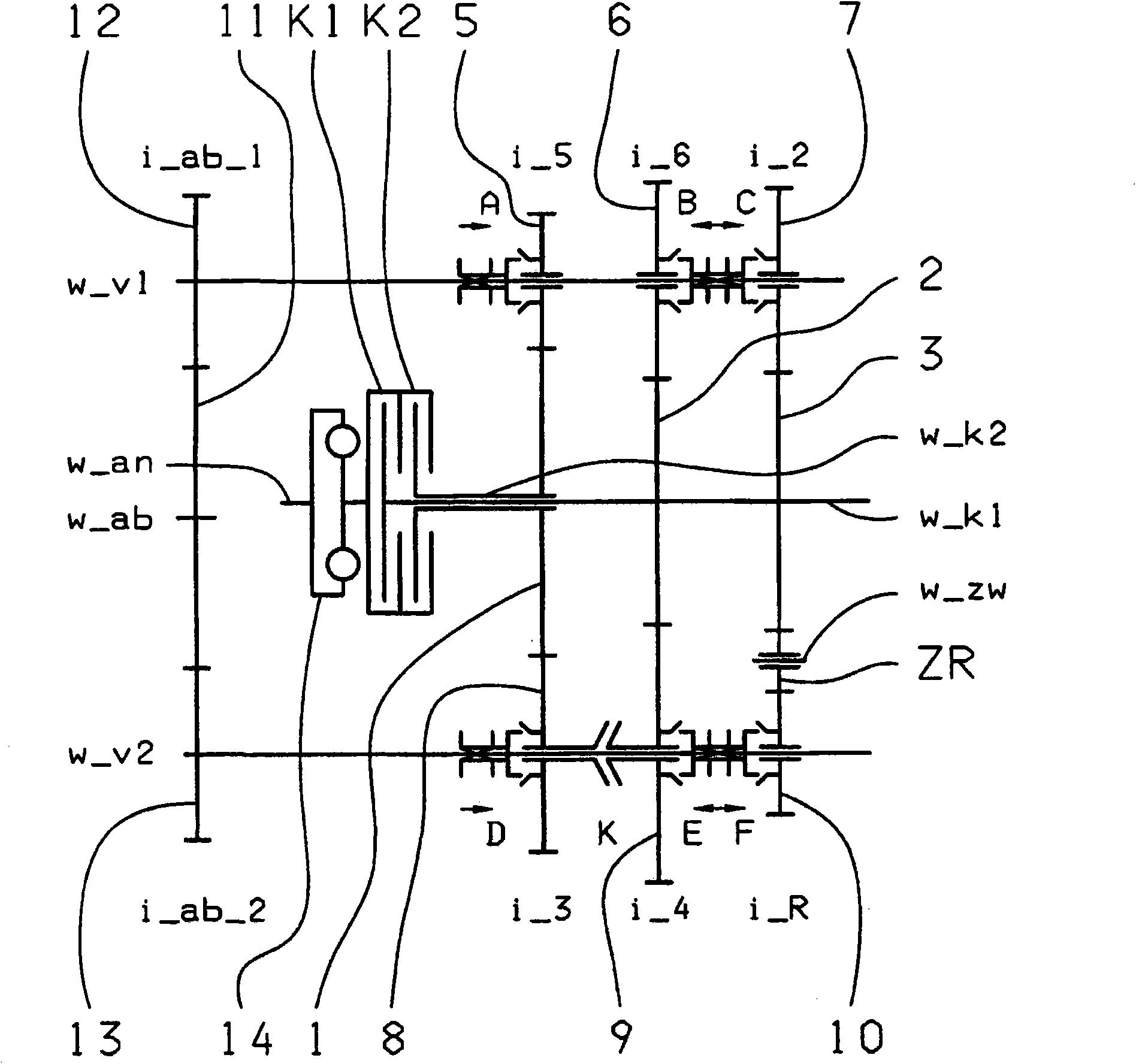 Dual clutch transmission