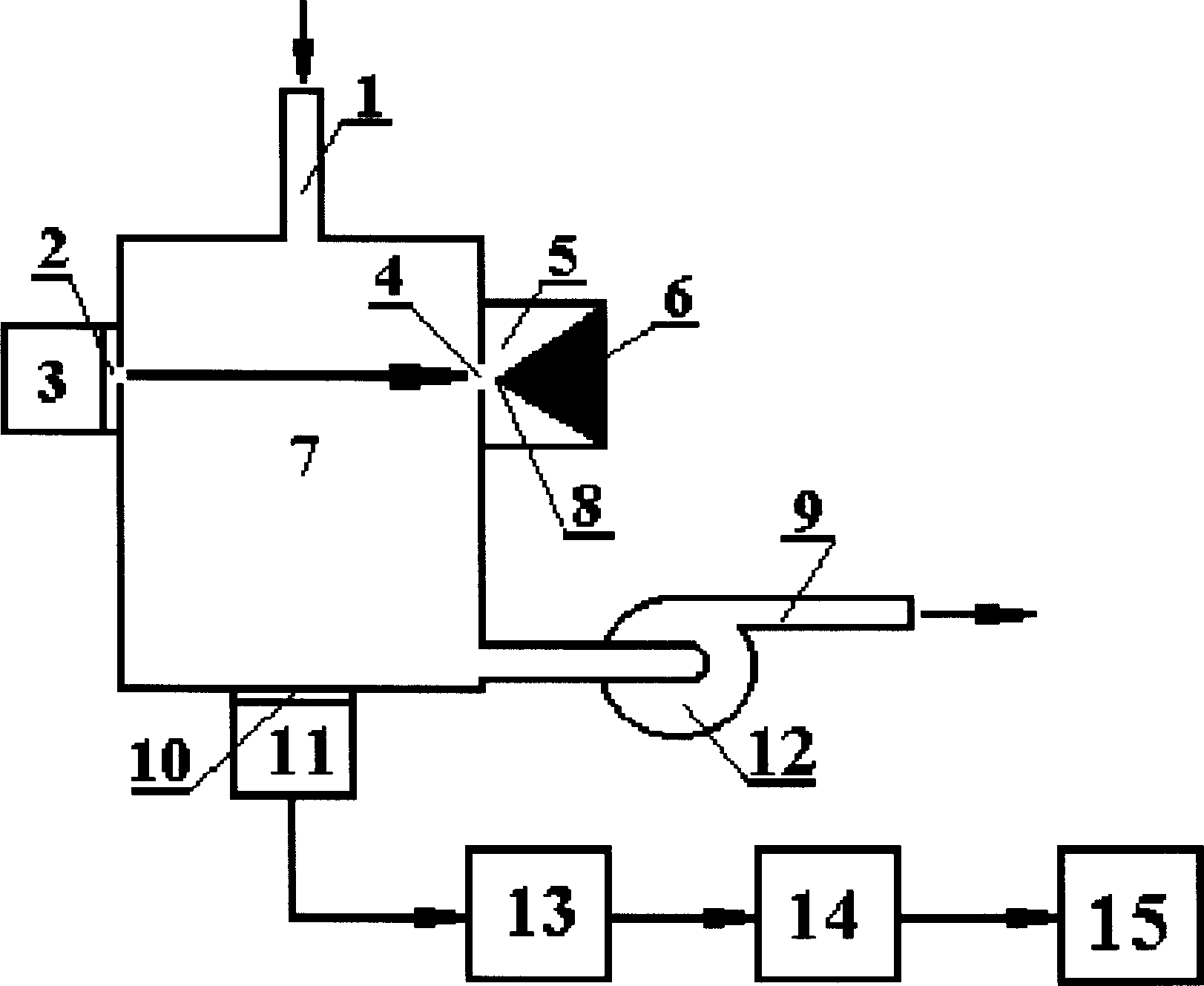 Aspiration type laser image smoke sensing fire hazard detecting method and device