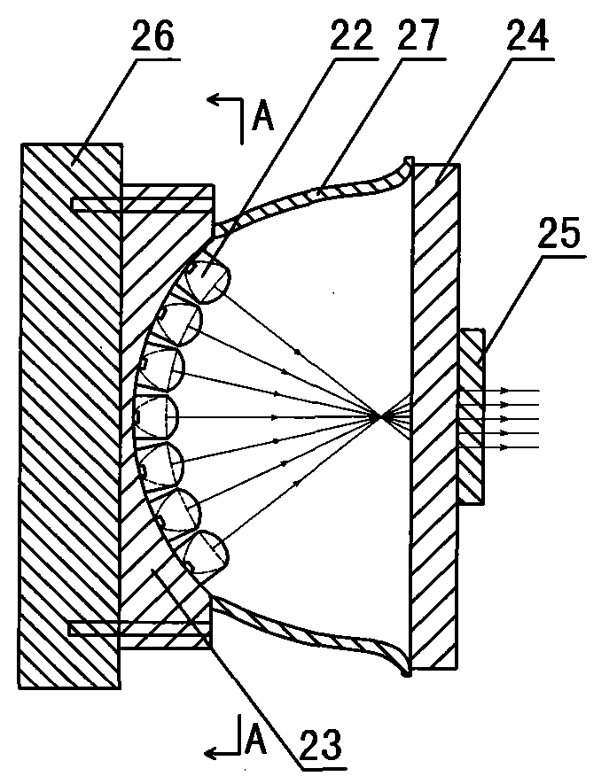 Projection imaging method and system based on red, green and blue LED light sources