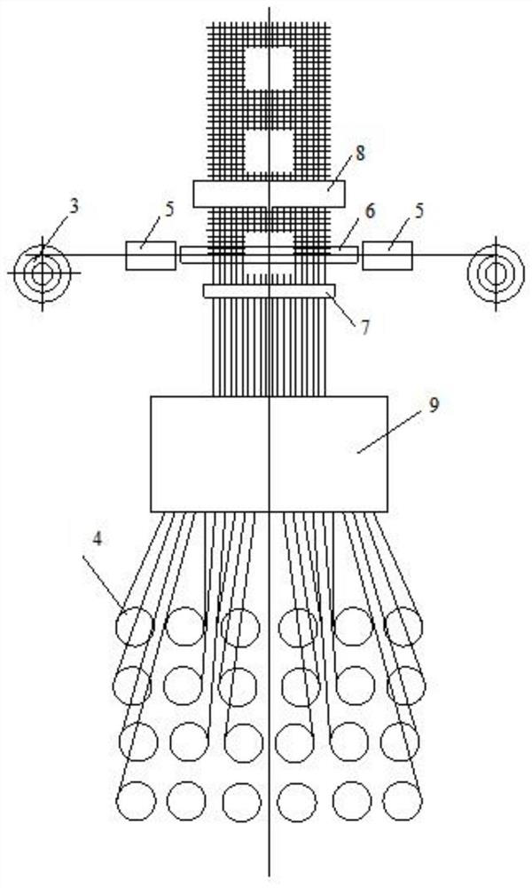 An automatic forming method for hollow welded mesh