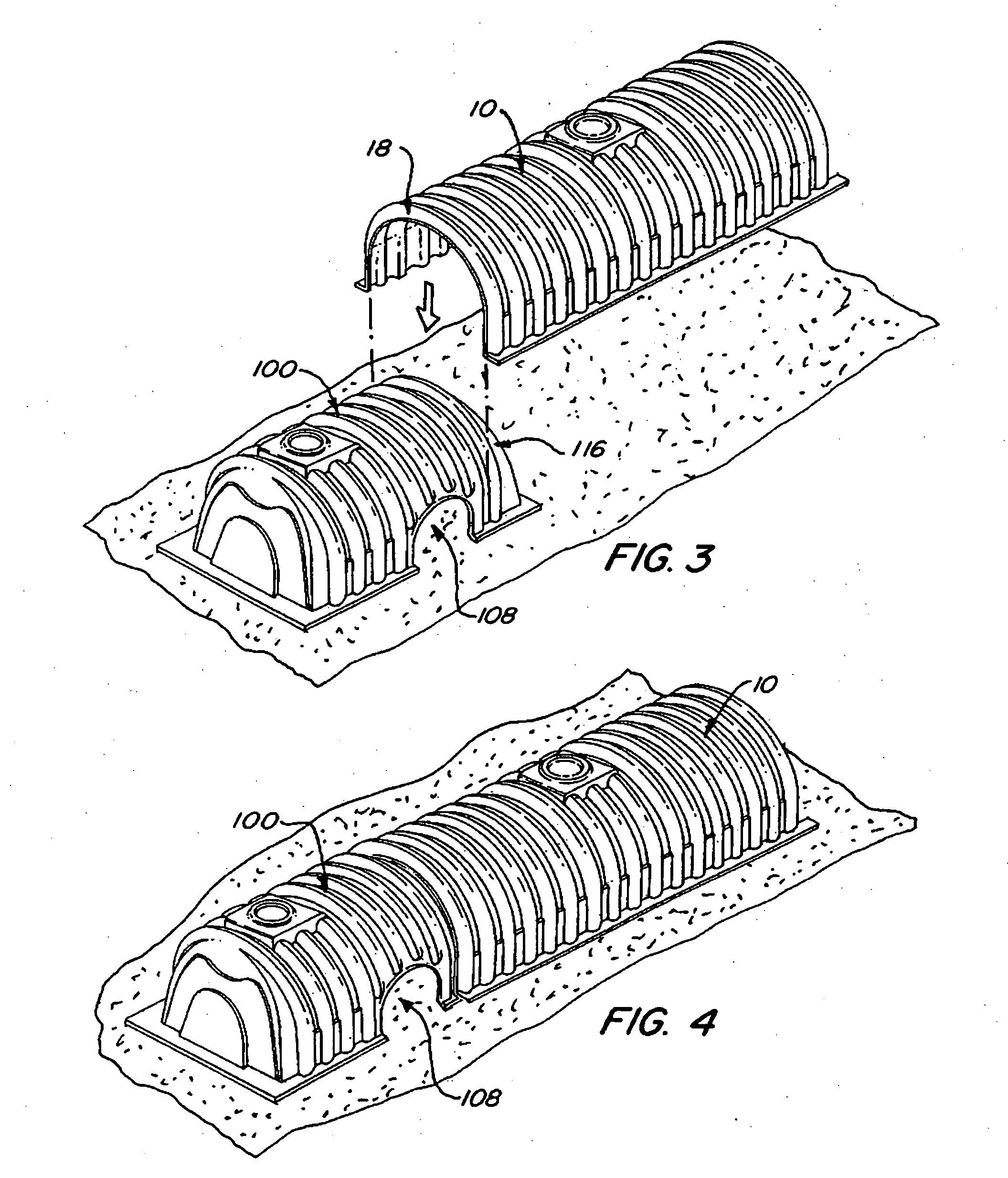 Storm water retention chambers