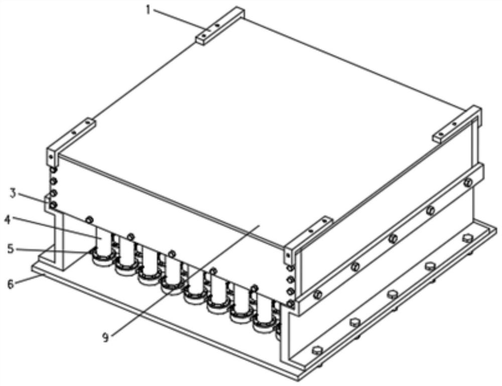 A flexible mold applied to creep aging forming and creep aging forming method