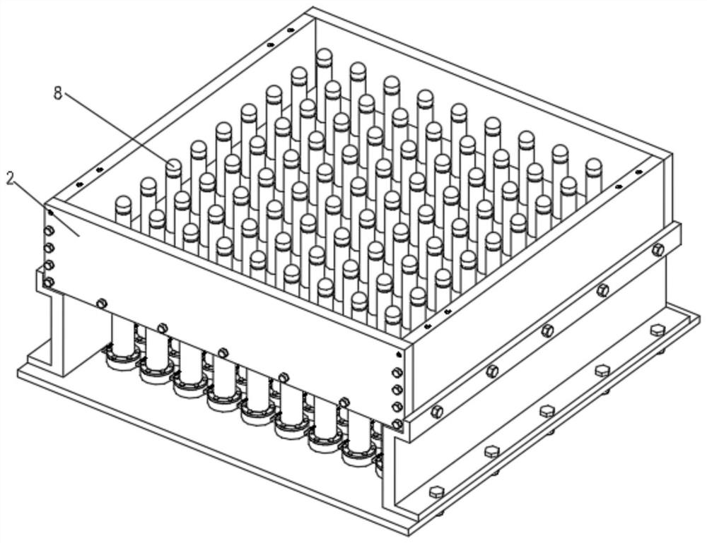 A flexible mold applied to creep aging forming and creep aging forming method