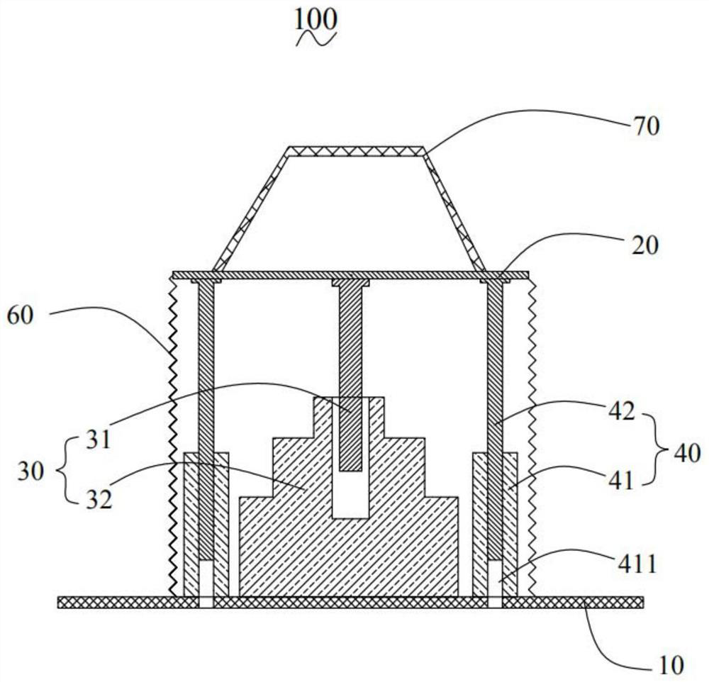 Ascending and descending mechanism and self-ascending and descending composite robot