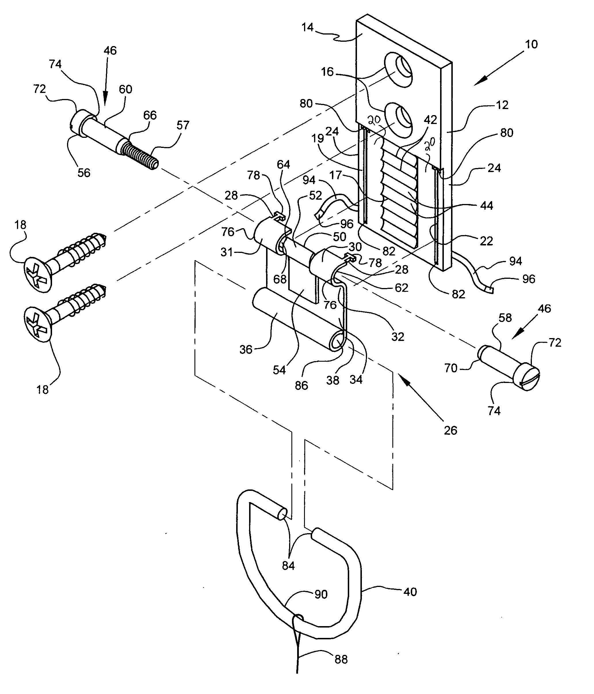 Device for supporting and vertically adjusting the position of an object upon a support structure