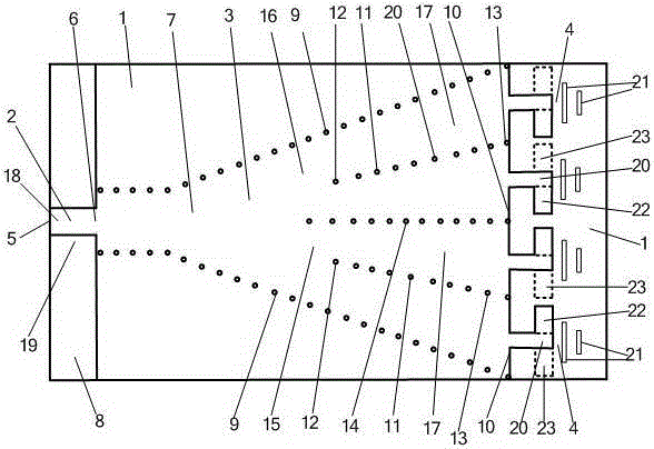 Planar Horn Antenna with Thin Substrate Phase Corrected Quasi-Yagidine Beam