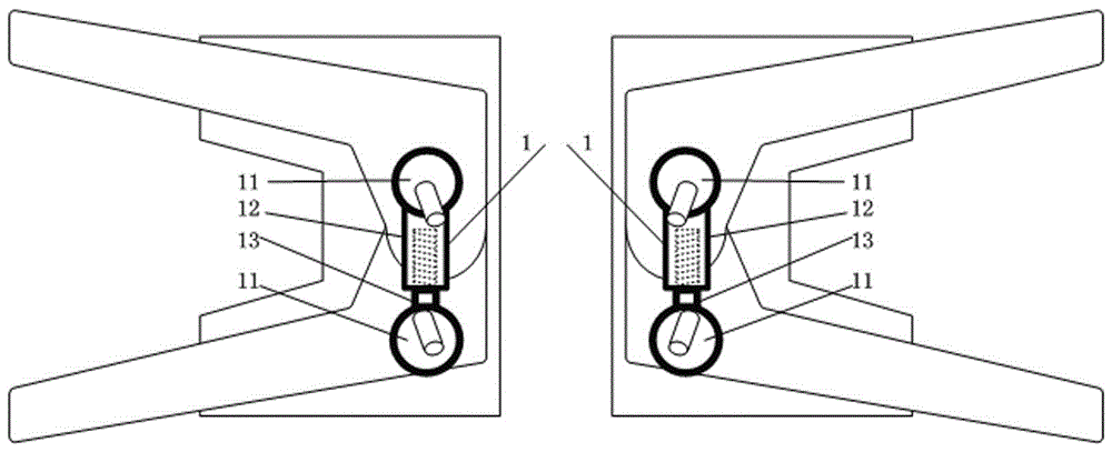 A special tool for locking the static contact baffle of the trolley switch cabinet