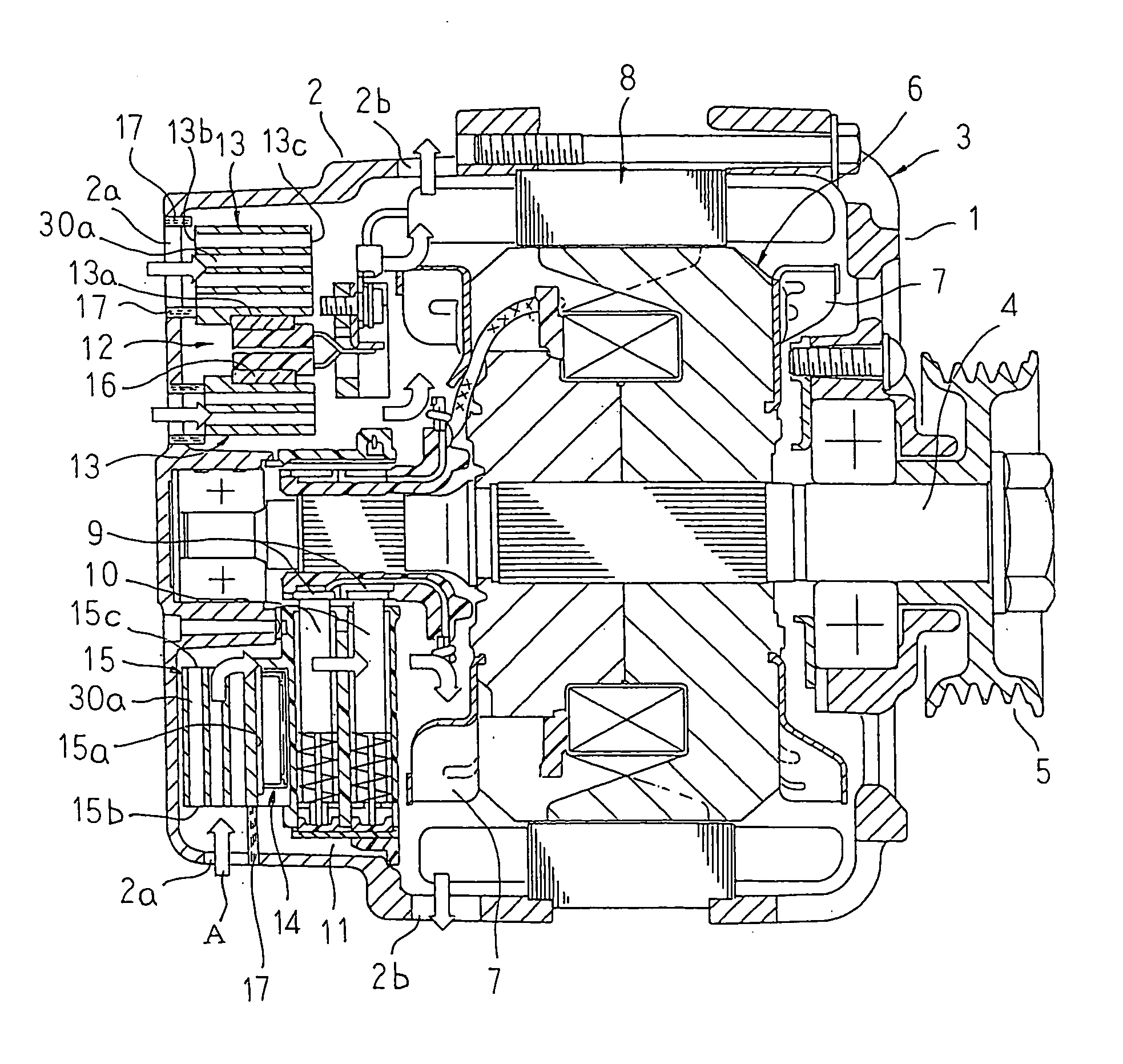 Automotive dynamoelectric machine