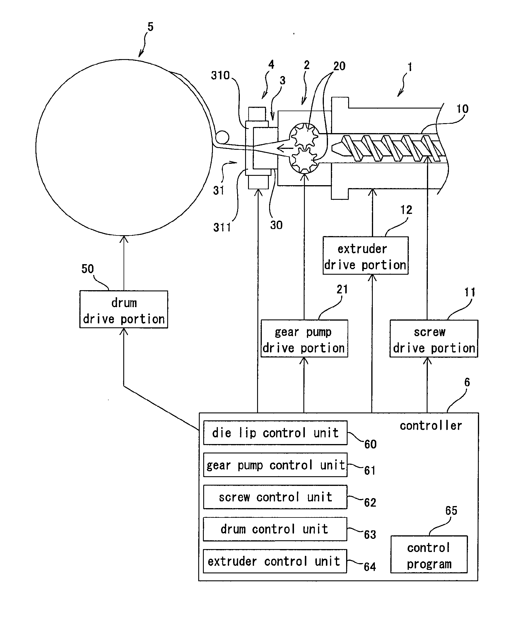 Device and method for forming sheet-like rubber