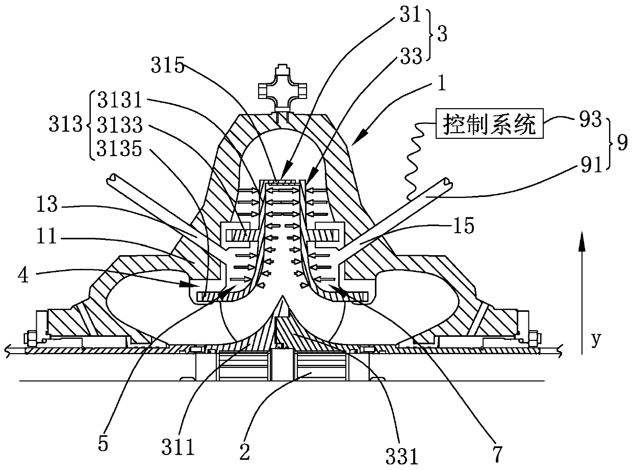 On-line adjustable centrifugal pump and its on-line adjustment method