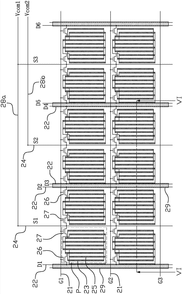 Array substrate, liquid crystal display device and driving method