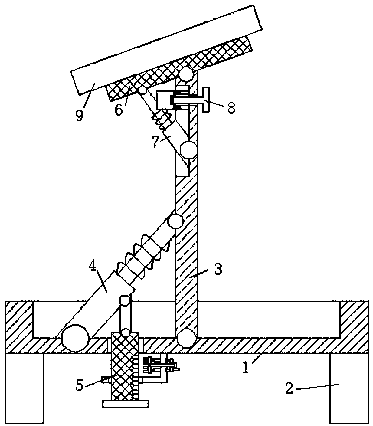 Foldable device for solar panel