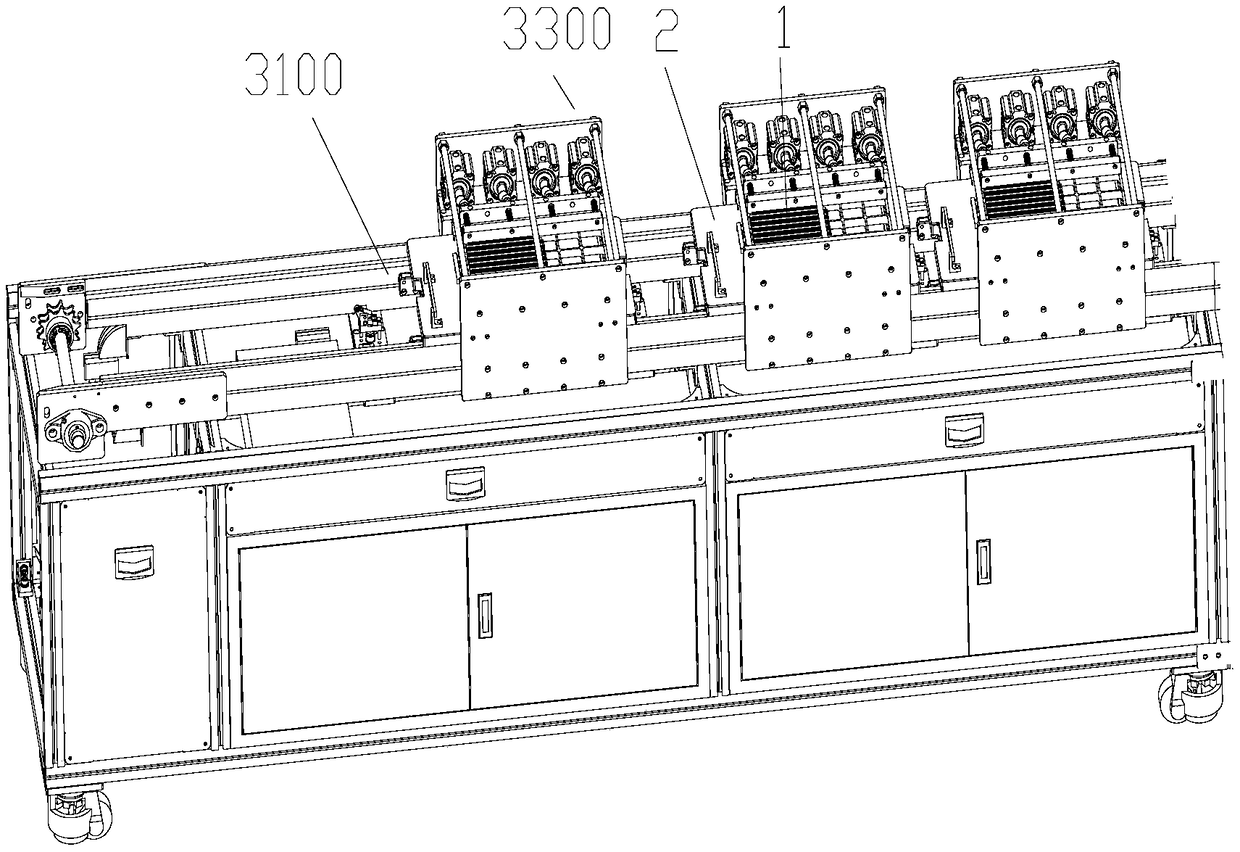 Heating curing device and heater production line