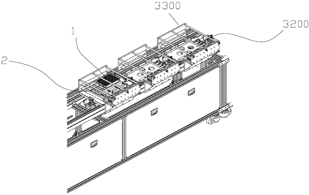 Heating curing device and heater production line