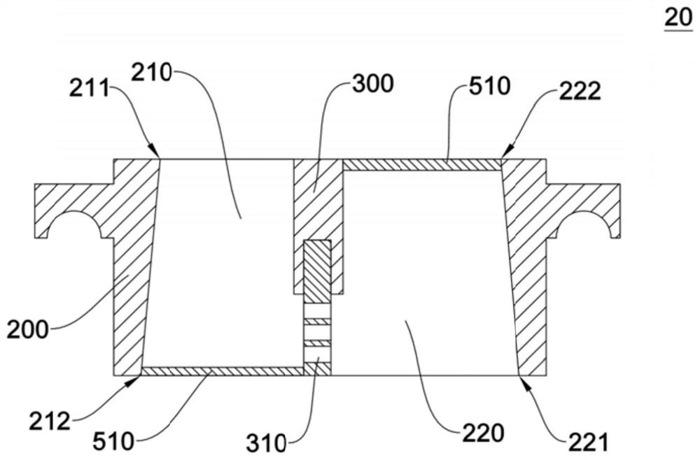 Filtering type pouring cup and sand box