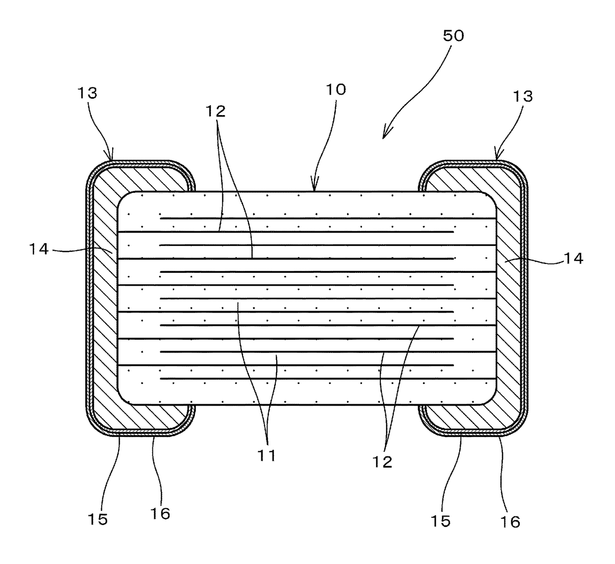 Multilayer ceramic capacitor including a perovskite compound