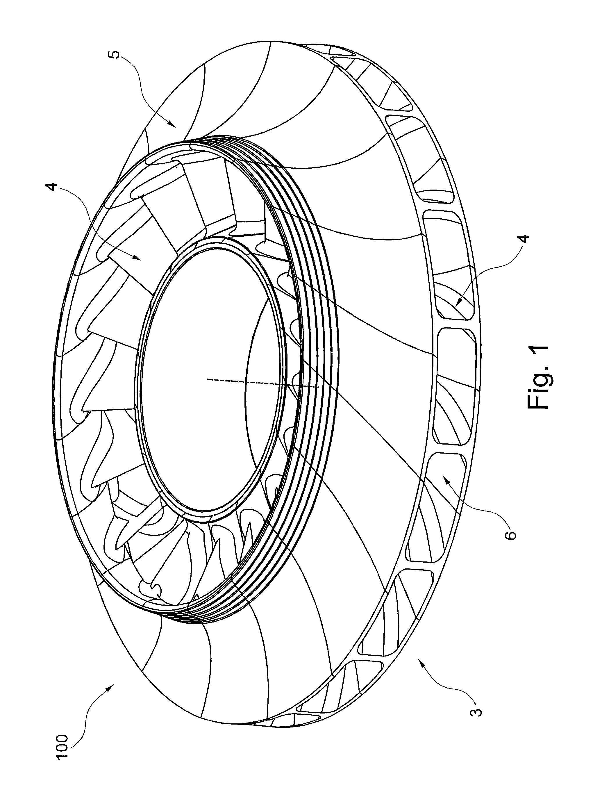 Method for making an impeller from sector segments