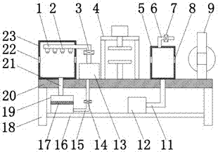 Cable winding processing device with cooling function